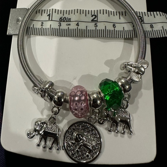 Elephant charm bracelet - Picture 4 of 4